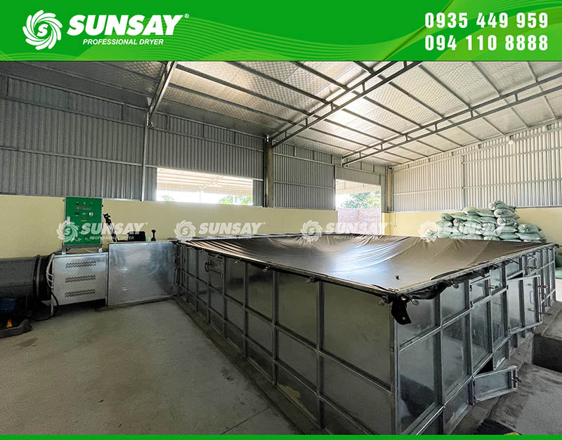 Máy sấy vĩ ngang 10 tấn đến SUNSAY