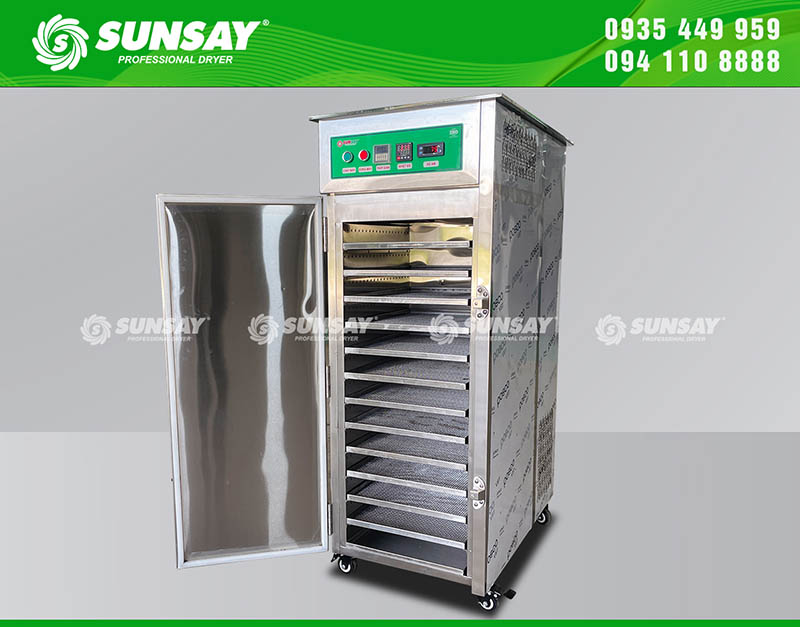 Máy sấy cho khởi nghiệp quy mô nhỏ phù hợp sấy trái cây và dược liệu