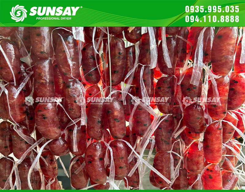Lạp xưởng có màu đẹp, hương vị thơm ngon