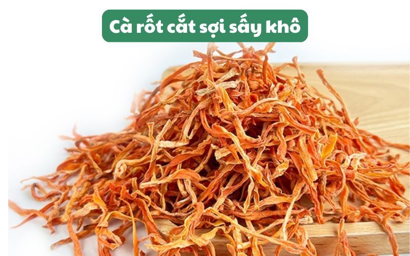 Cà rốt cắt sợi sấy khô
