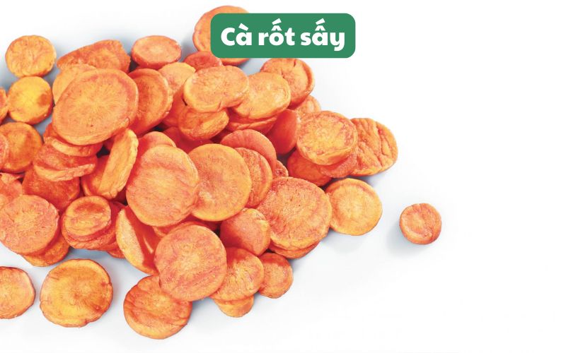 Cà rốt cắt lát sấy khô