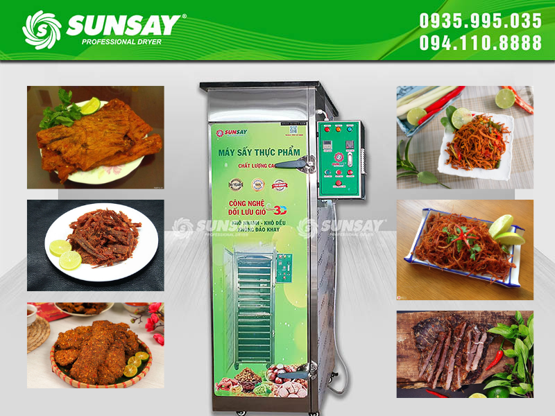 Cách làm thịt bò khô bằng máy sấy SUNSAY