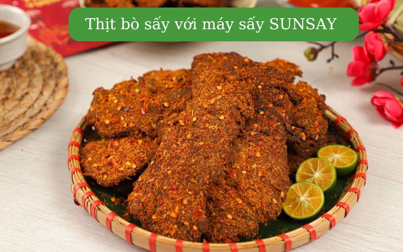 Sản phẩm từ máy sấy khô bò SUNSAY