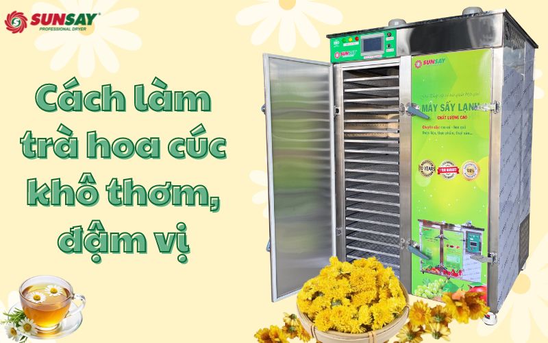 Hướng dẫn cách làm trà hoa cúc khô thơm, đậm vị
