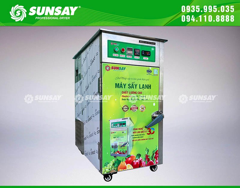 Mẫu máy sấy lạnh 7 khay SUNSAY