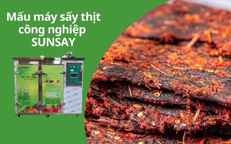 Máy sấy thịt công nghiệp công nghệ sấy lạnh SUNSAY