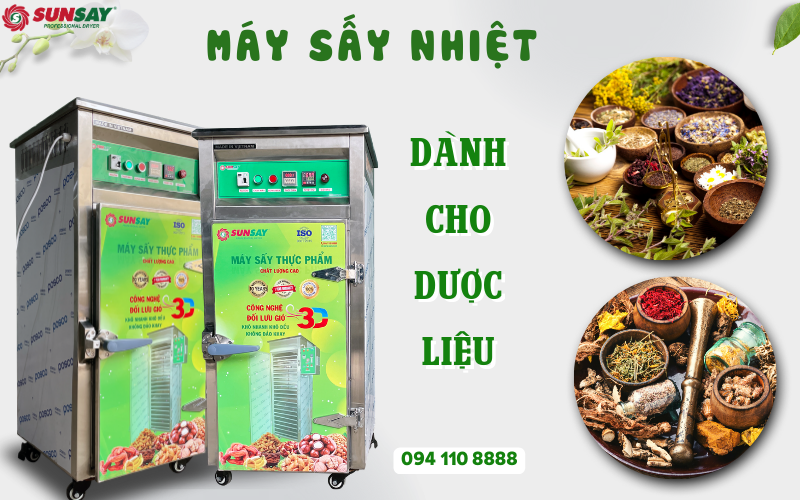 Các loại máy sấy nhiệt cho dược liệu tốt nhất năm 2025