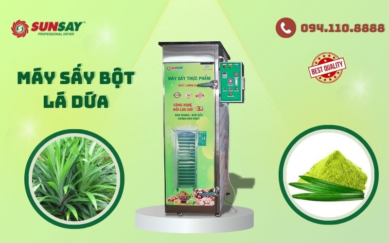 Máy sấy bột lá dứa