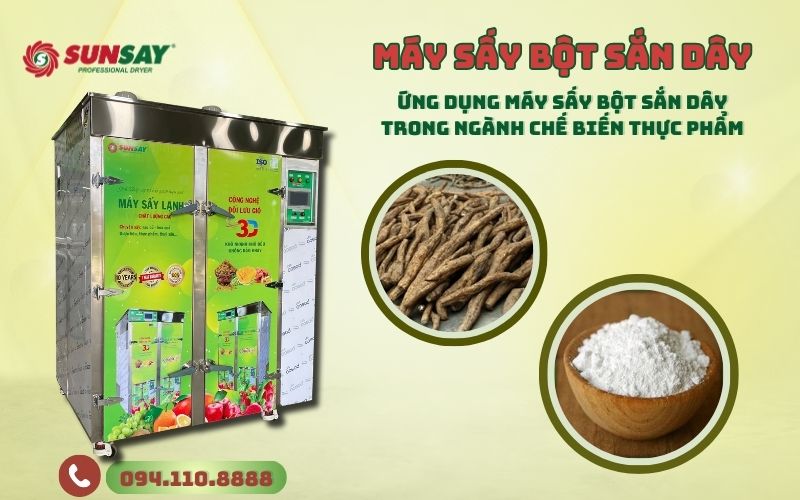 Máy sấy bột sắn dây