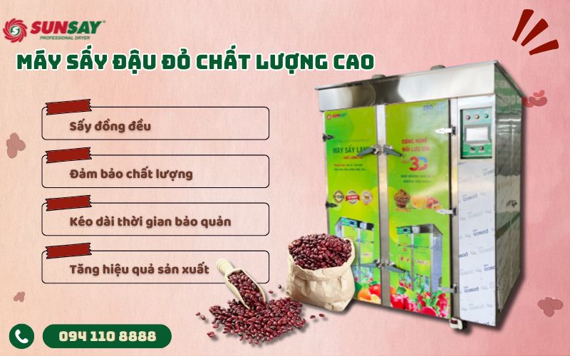 Máy sấy đậu đỏ chất lượng cao