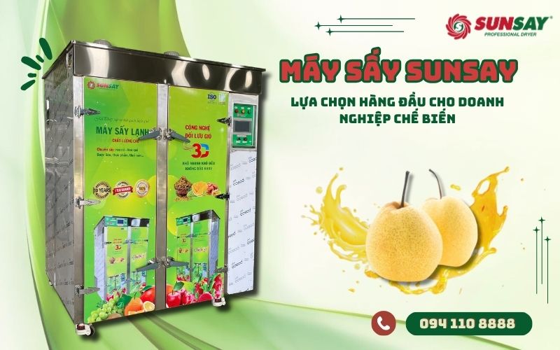 Máy sấy lê tiết kiệm
