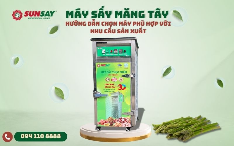 Máy sấy măng tây
