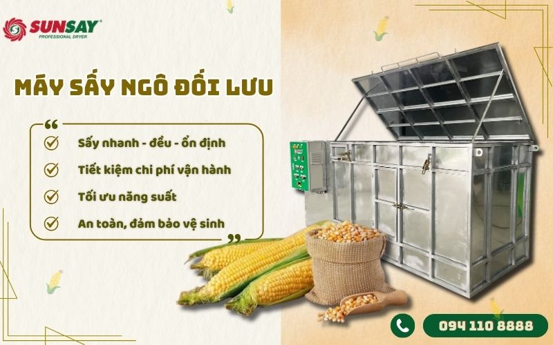 Máy sấy ngô đối lưu