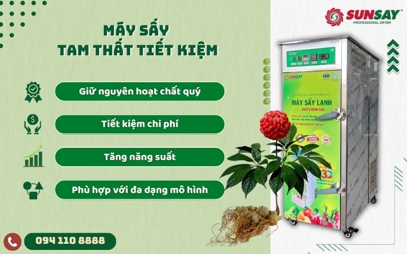 Máy sấy tam thất